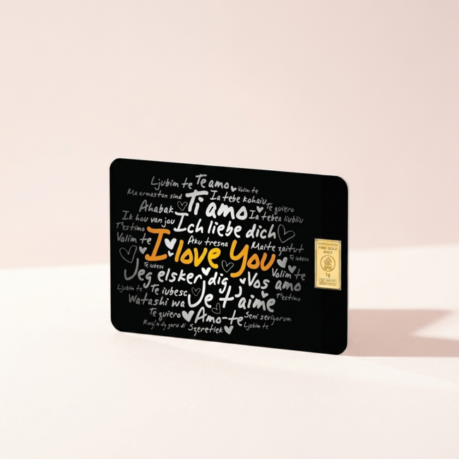 Heimerle + Meule I Love You Card goudbaar 1 gram kopen