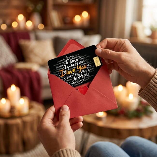 Heimerle + Meule I Love You Card goudbaar 1 gram kopen