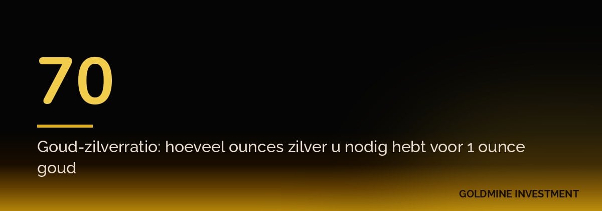 70 Goud-zilverratio: hoeveel ounces zilver u nodig hebt voor 1 ounce goud