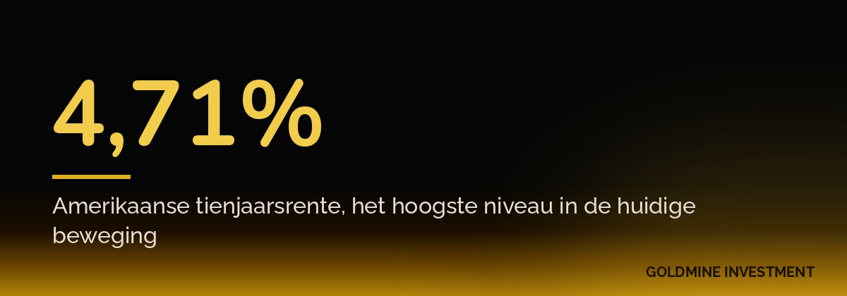 4,71% Amerikaanse tienjaarsrente, het hoogste niveau in de huidige beweging