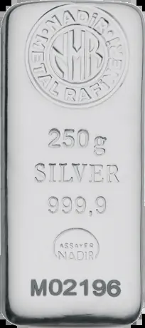Nadir zilverbaar 250 gram