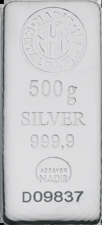 Nadir zilverbaar 500 gram