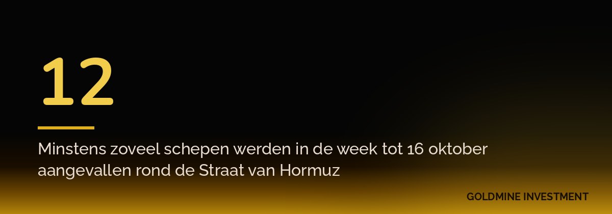 12 Minstens zoveel schepen werden in de week tot 16 oktober aangevallen rond de Straat van Hormuz