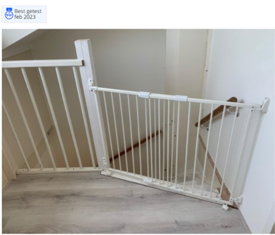 SafetyThings SafetyThings Barrière de Sécurité Escalier et Porte SG-86 80 - 130 cm