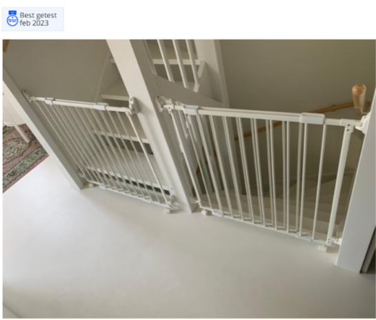 SafetyThings SafetyThings Barrière de Sécurité Escalier et Porte SG-86 80 - 130 cm