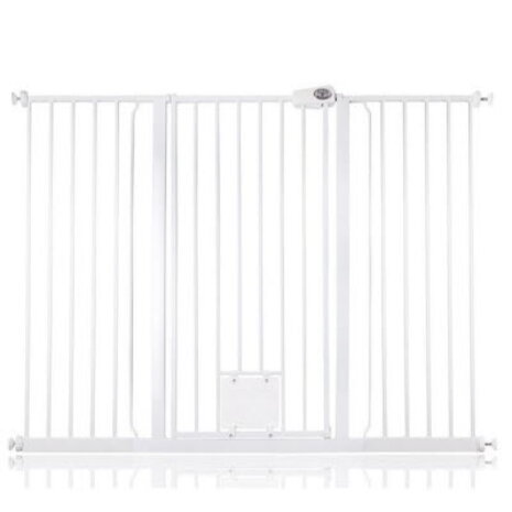 Bettacare Bettacare Barrière de Sécurité Escalier et Porte avec Chatière Extra Haute 139,9 - 147,8 cm Bettacare Bettacare Barrière de Sécurité Escalier et Porte avec Chatière Extra Haute 139,9 - 147,8 cm