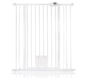 Bettacare Bettacare Barrière de Sécurité Escalier et Porte avec Chatière Extra Haute 94,3 - 102,3 cm