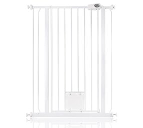 Bettacare Bettacare Barrière de Sécurité Escalier et Porte avec Chatière Extra Haute 81 - 90 cm
