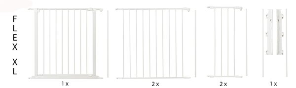 BabyDan BabyDan Flex XL Barrière de Sécurité pour Escalier et Cheminée 90 - 278 cm BabyDan BabyDan Flex XL Barrière de Sécurité pour Escalier et Cheminée 90 - 278 cm