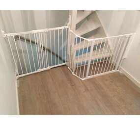BabyDan BabyDan Flex Barrière de Sécurité Escalier et Porte 120 cm & BabyDan FlexiFit Barrière de Sécurité Escalier et Porte 62 - 105 cm
