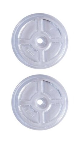 BabyDan BabyDan Perfect Close / Premier Barrière de Sécurité Escalier et Porte Supports Muraux Supérieurs Ronds K avec Ruban Adhésif (2 Pièces)