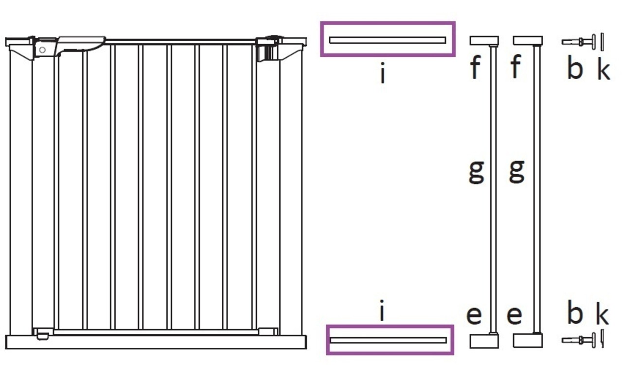 BabyDan BabyDan Perfect Close / Premier Barrière de Sécurité Escalier et Porte Barre de Support Moyenne I (192 mm) BabyDan BabyDan Perfect Close / Premier Barrière de Sécurité Escalier et Porte Barre de Support Moyenne I (192 mm)