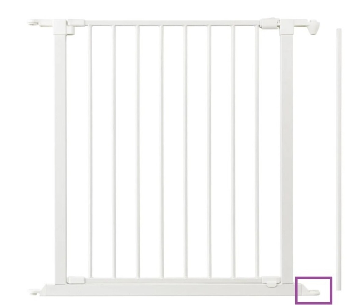 BabyDan BabyDan Flex Barrière de Sécurité Escalier et Porte Engrenage Inférieur Côté Fermeture