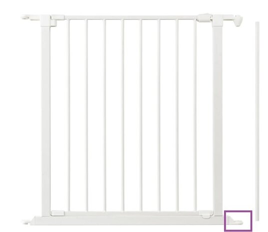 BabyDan BabyDan Flex Barrière de Sécurité Escalier et Porte Engrenage Inférieur Côté Fermeture