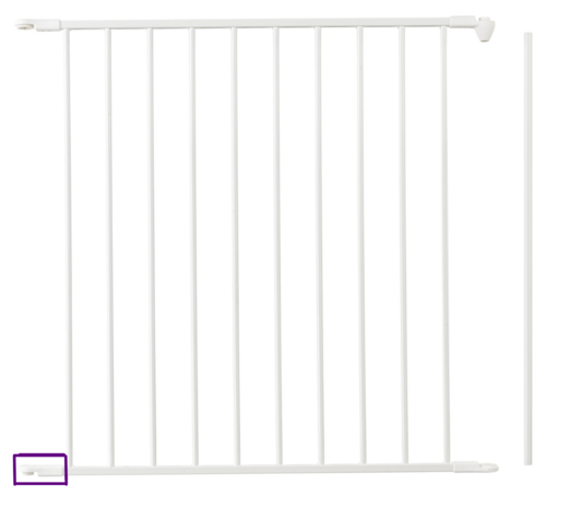 BabyDan BabyDan Flex Barrière de Sécurité Escalier et Porte Panneau Rond Inférieur pour Rallonge