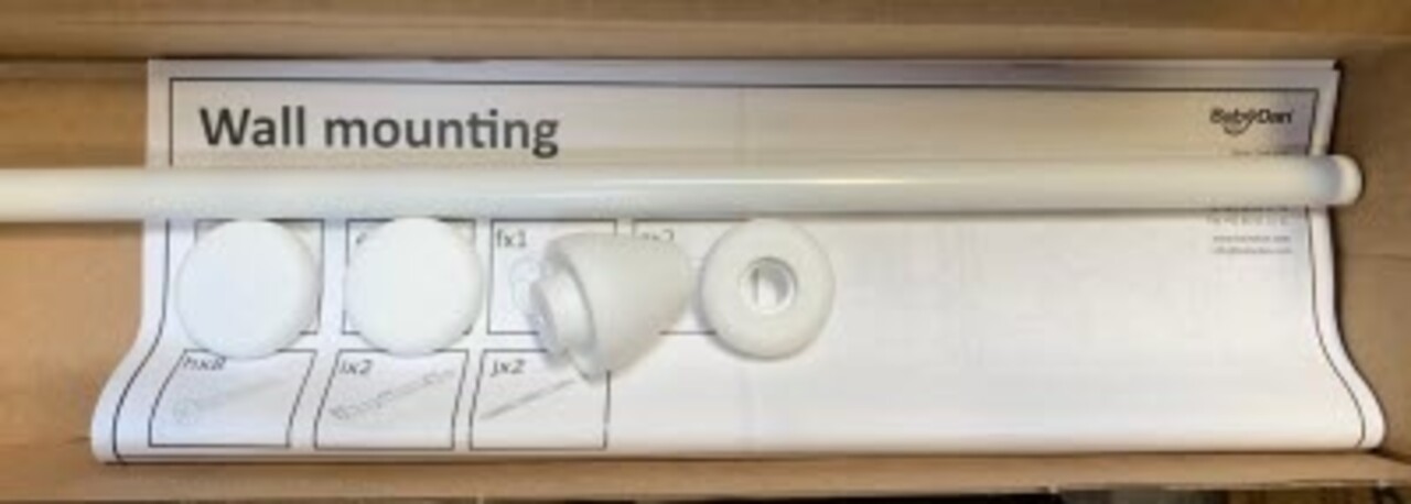 BabyDan BabyDan Flex Barrière de Sécurité Escalier et Porte Tige de Remplacement avec Bouchons d’Extrémité