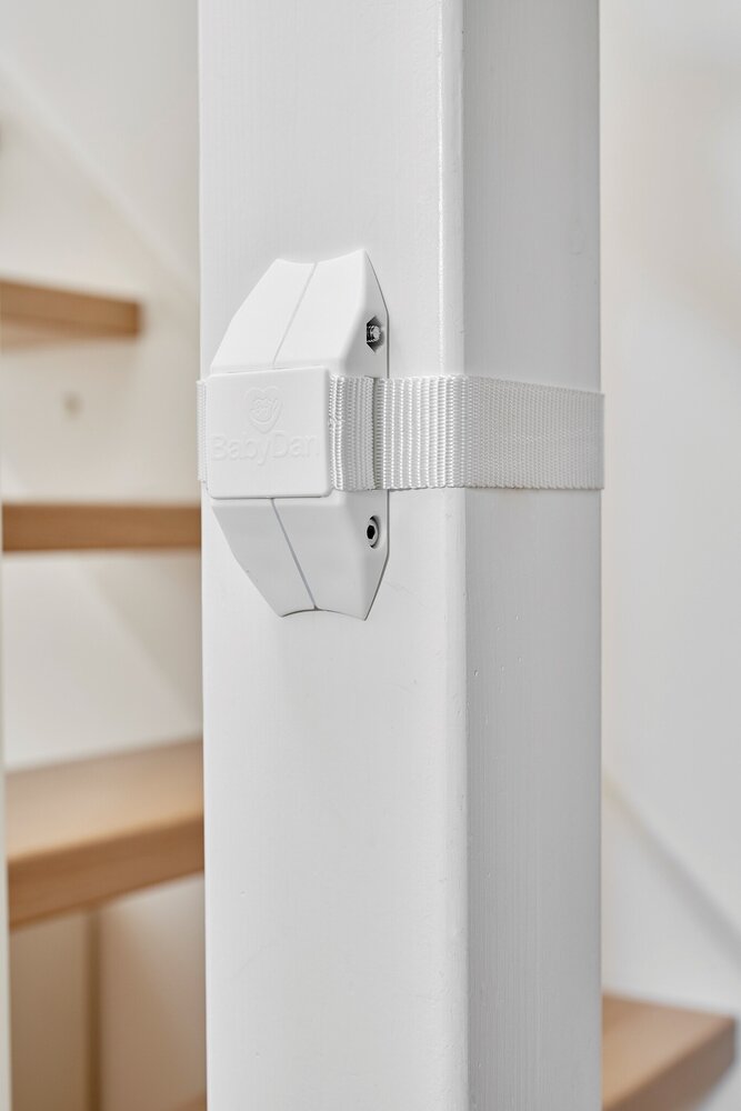 BabyDan BabyDan Adaptateur d’escalier pour Barrière de Sécurité Blanc