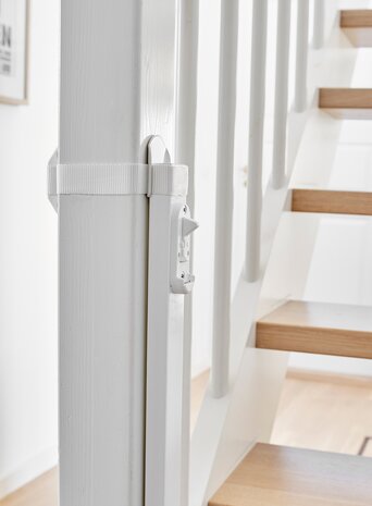 BabyDan BabyDan Adaptateur d’escalier pour Barrière de Sécurité Blanc
