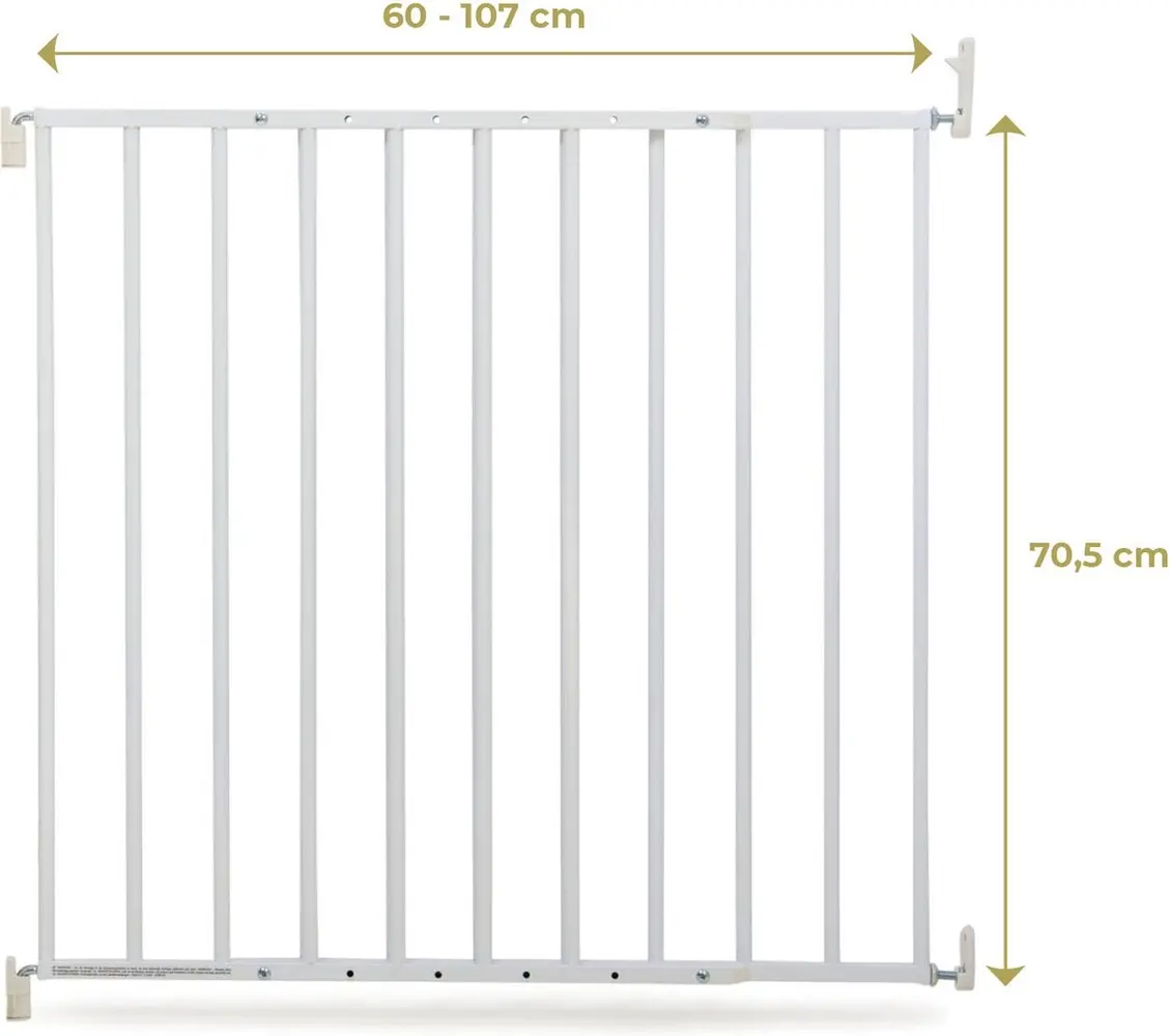 Geuther Geuther Lara Barrière de Sécurité Escalier et Porte 60 -107 cm Geuther Geuther Lara Barrière de Sécurité Escalier et Porte 60 -107 cm