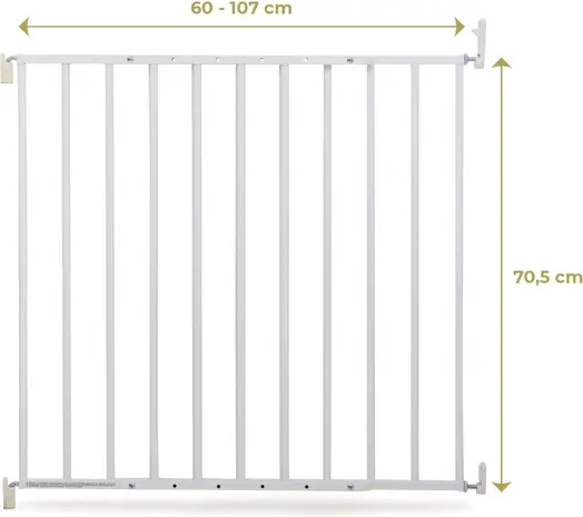 Geuther Geuther Lara Barrière de Sécurité Escalier et Porte 60 -107 cm Geuther Geuther Lara Barrière de Sécurité Escalier et Porte 60 -107 cm