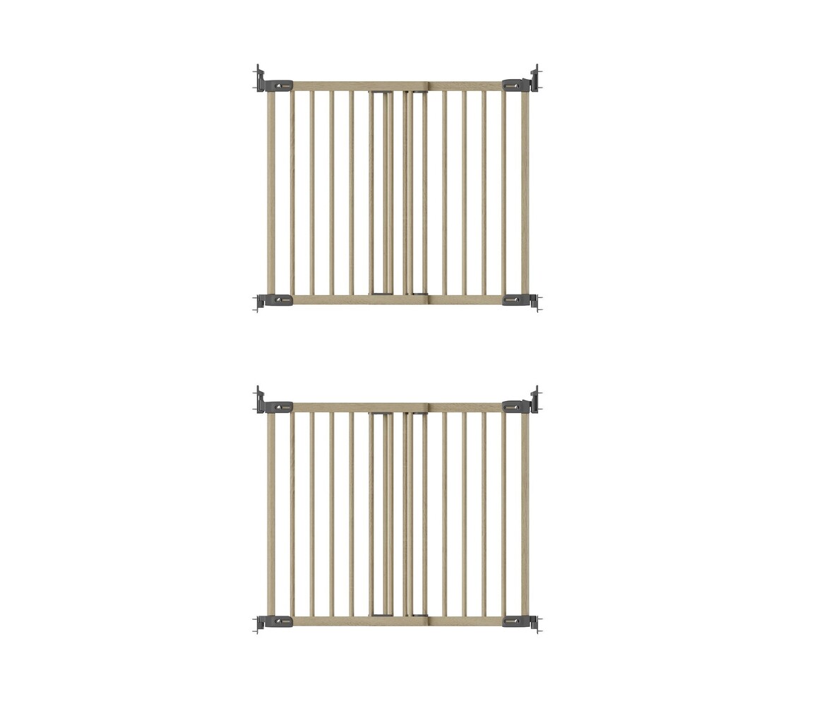 BabyDan BabyDan FlexiFit Deluxe Barrière de Sécurité Escalier et Porte en Bois 2 Portes 125 - 201 cm