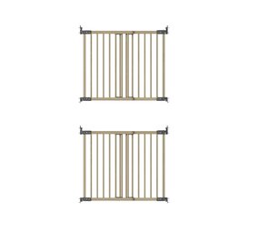 BabyDan BabyDan FlexiFit Deluxe Barrière de Sécurité Escalier et Porte en Bois 2 Portes 125 - 201 cm