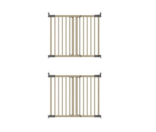 BabyDan BabyDan FlexiFit Deluxe Barrière de Sécurité Escalier et Porte en Bois 2 Portes 125 - 201 cm