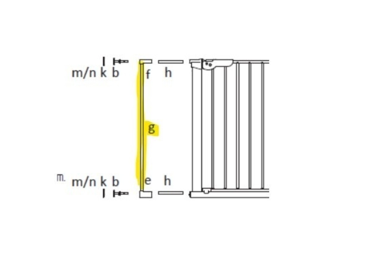 BabyDan BabyDan Perfect Close / Premier / Flex Barrière de Sécurité Escalier et Porte Barre G