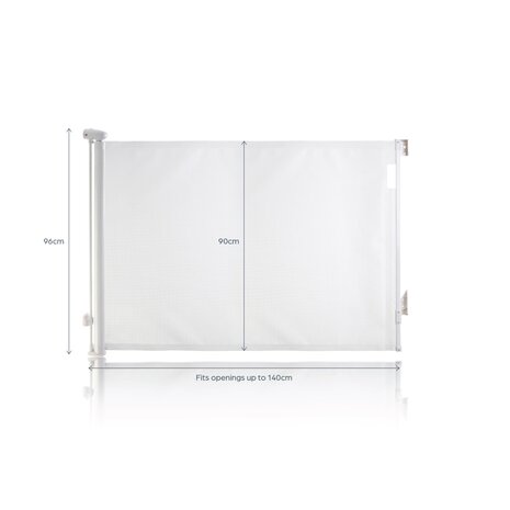 Dreambaby Dreambaby Glide & Hide Xtra-Tall & Xtra-Wide Barrière de Sécurité Escalier et Porte Enroulable 140 cm Dreambaby Dreambaby Glide & Hide Xtra-Tall & Xtra-Wide Barrière de Sécurité Escalier et Porte Enroulable 140 cm