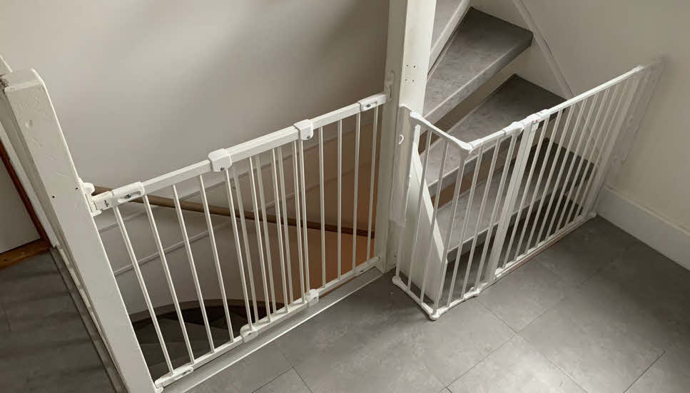 Barrières de sécurité escalier combinées