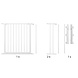 BabyDan BabyDan Flex S Barrière de Sécurité Escalier et Porte 90 - 112 cm