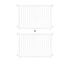 SafetyThings SafetyThings Barrière de Sécurité Escalier et Porte SG-86 2 Portes 160 - 260 cm