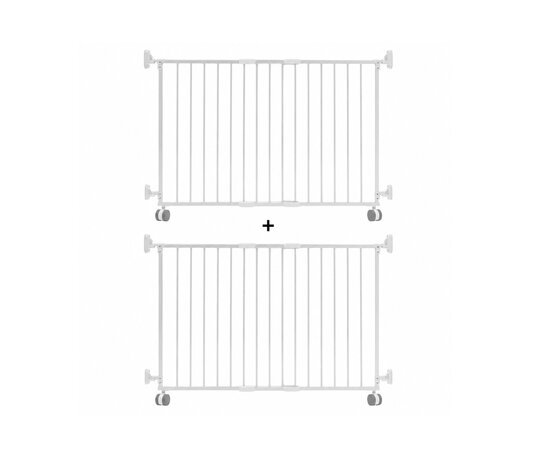 SafetyThings SafetyThings Barrière de Sécurité Escalier et Porte SG-86 2 Portes 160 - 260 cm