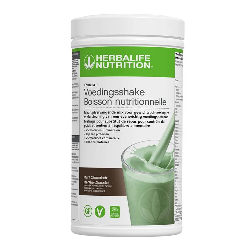 Herbalife F1 Shake Munt chocolade Herbalife F1 Shake Munt chocolade