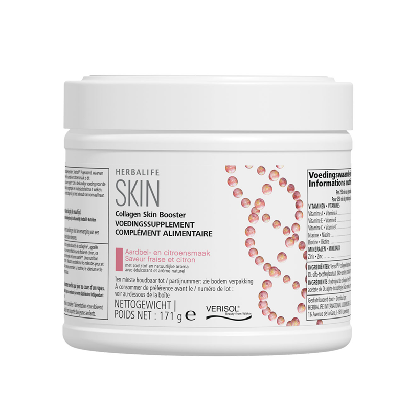 Herbalife SKIN Collageen Skin Booster Aardbei- en citroensmaak Herbalife SKIN Collageen Skin Booster Aardbei- en citroensmaak