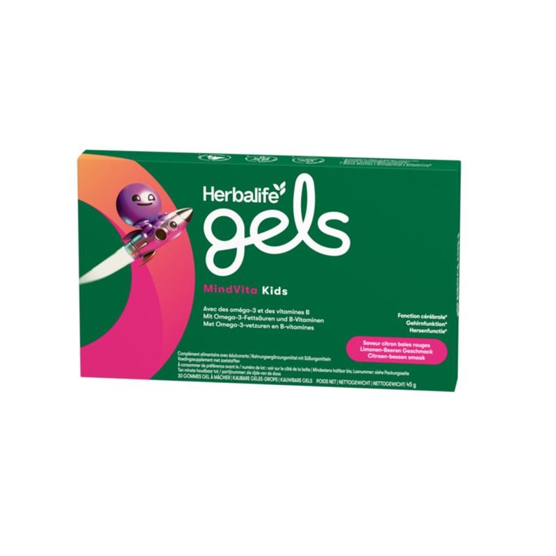 Herbalife Gels MindVita Kids Citroen-Bessen 30 kauwbare gels Herbalife Gels MindVita Kids Citroen-Bessen 30 kauwbare gels