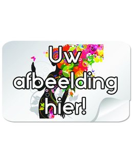 Rechthoekige stickers 90 x 50 mm (9 x 5 cm)