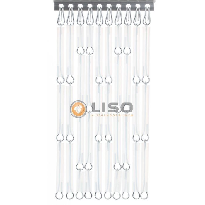 Liso® Cortina antimoscas Liso® de canutillos 0001 Transparente mate | Kit de montaje para montar tú mismo