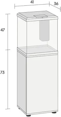 Juwel Vio Cube 54 Schwarz Komplettset mit Unterschrank