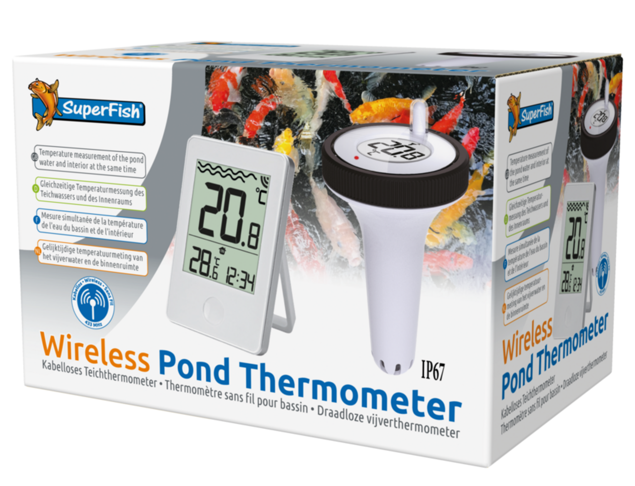 Superfish Kabelloses Teichthermometer