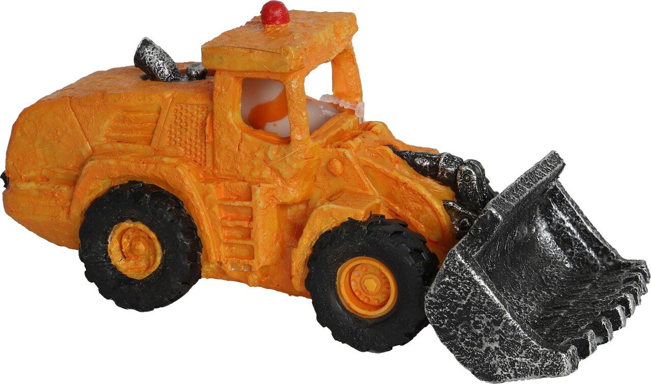 Aquadeco Ornament Bulldozer Orange 17cm