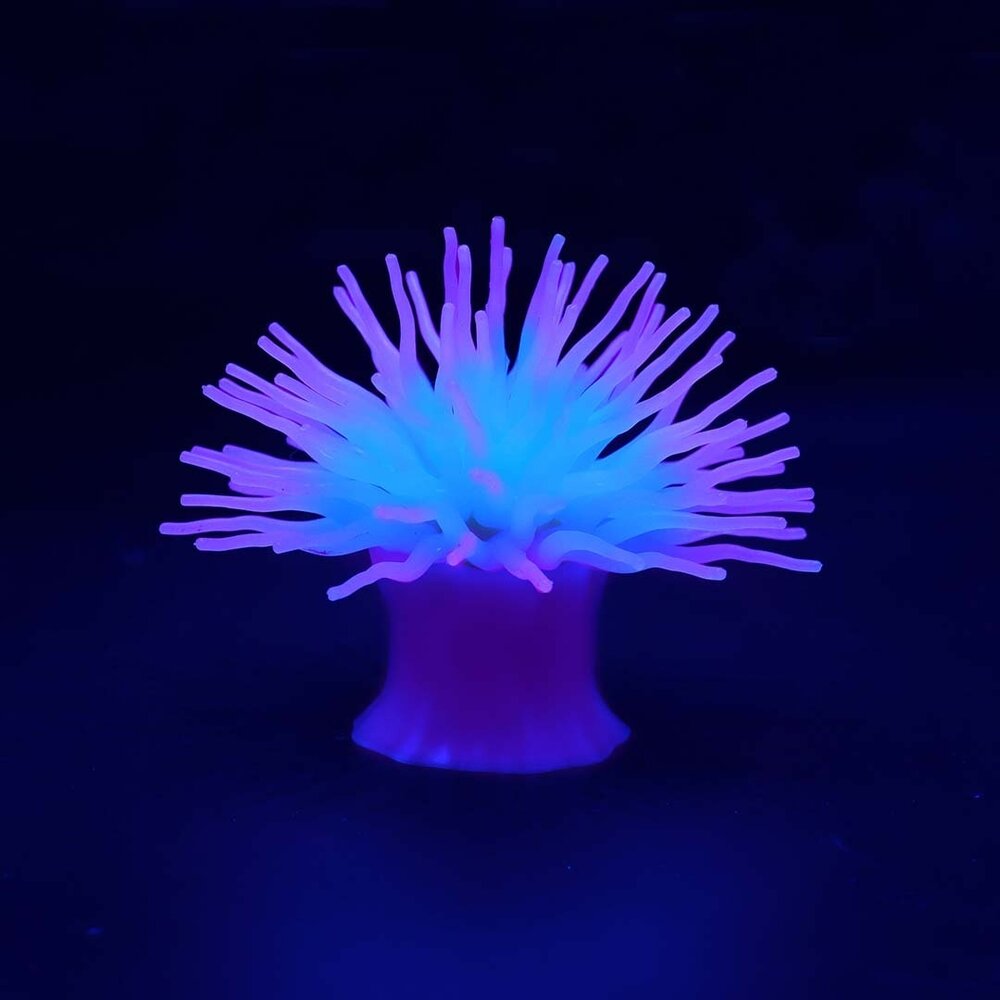 Aqua D'ella Kunstpflanze Anemone mit Saugnapf Lila