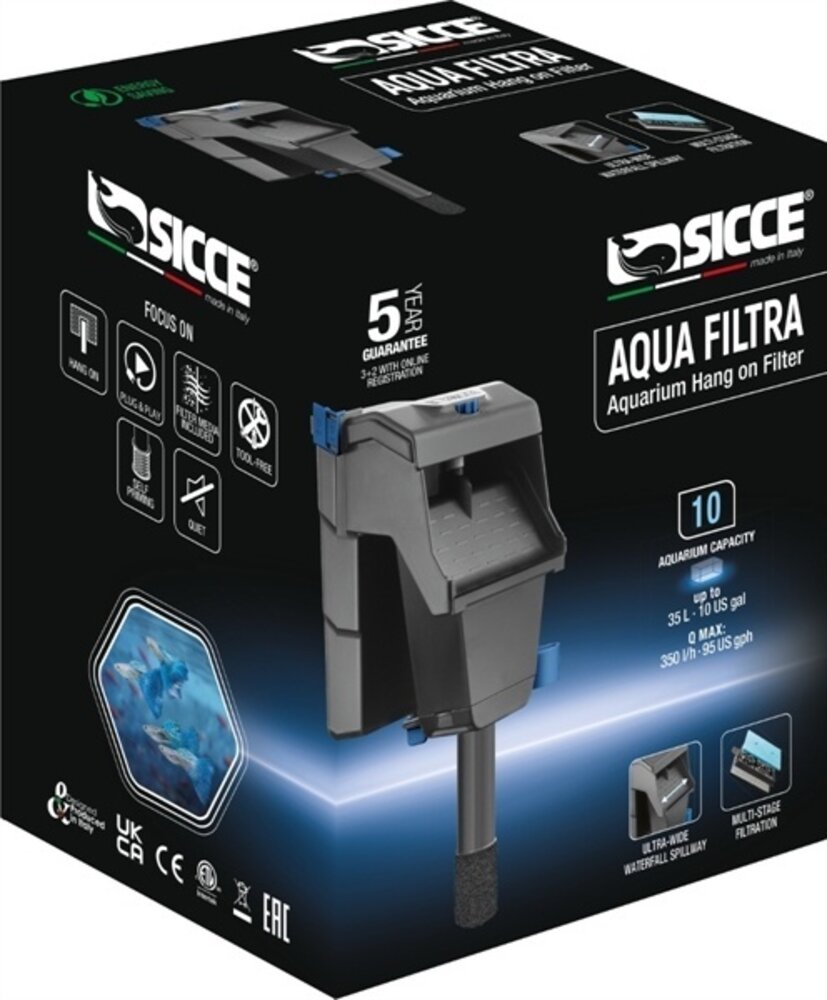 Sicce Hang On Aqua Filtra 10 350 L/H