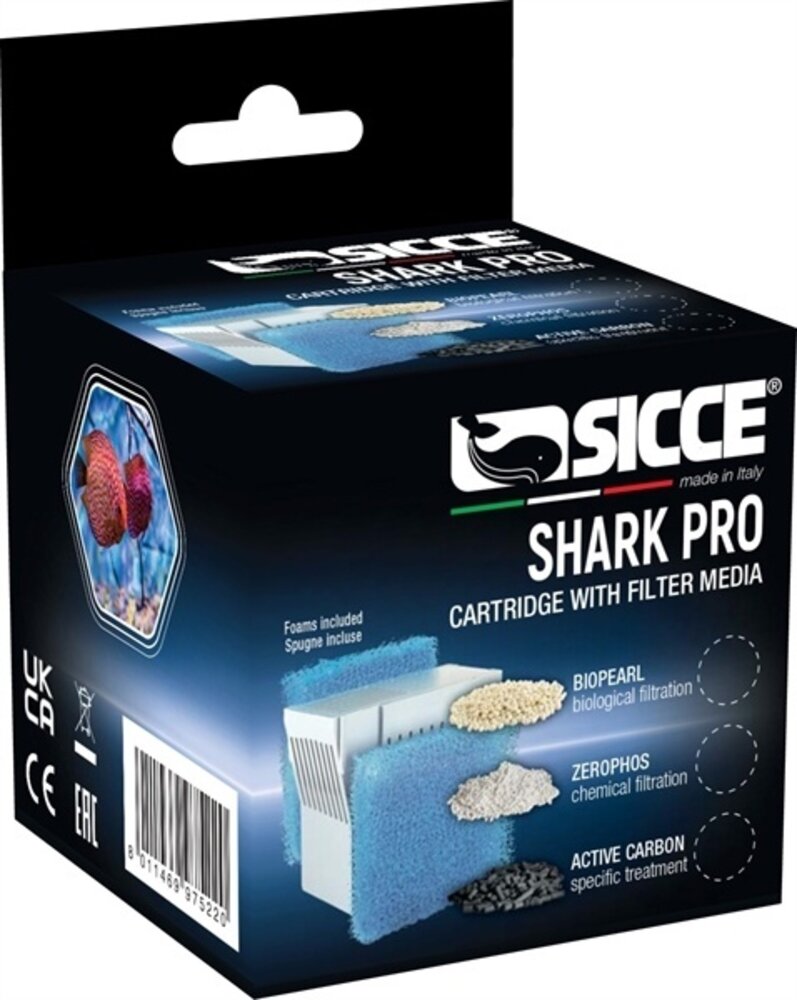 Sicce Shark Pro Carbon mit Schwamm 20ppi