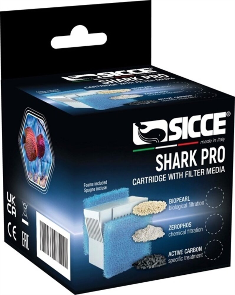 Sicce Shark Pro Hyperbio Pearl mit Schwamm 20ppi