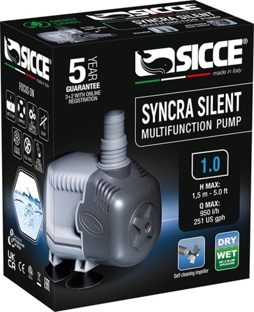 Sicce Syncra Silent Pumpe 1.0 950 L/H