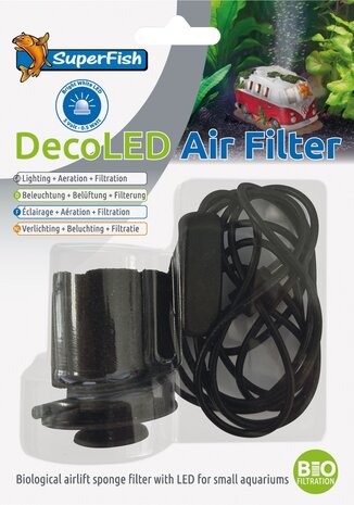 Superfish Deco LED Luftfilter Superfish Deco LED Luftfilter