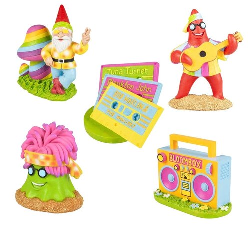 AquastoreXL Dein Aquarium im Stil: Hippie-Ornamentenset