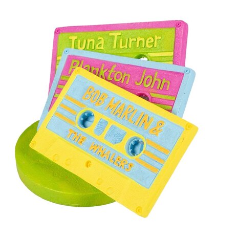 Aqua D'ella Hippie Aquariumdekoration Verspielte Musikkassetten