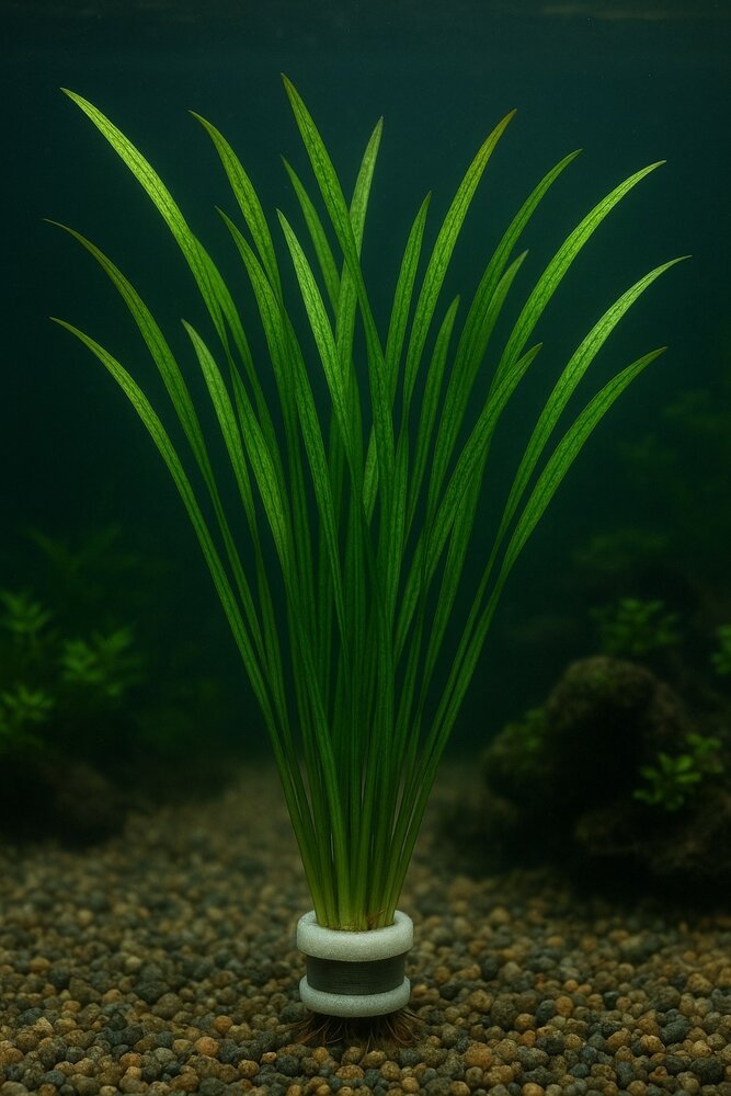 Wasserpflanze Vallisneria Spiralis Leopard Wasserpflanze Vallisneria Spiralis Leopard
